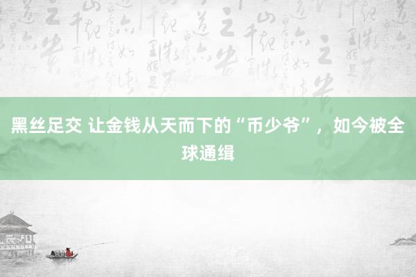 黑丝足交 让金钱从天而下的“币少爷”，如今被全球通缉