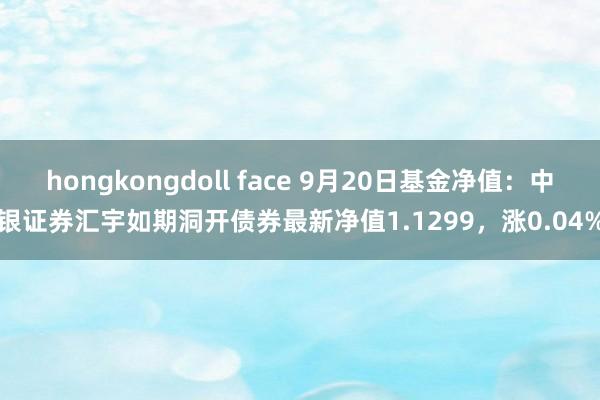 hongkongdoll face 9月20日基金净值：中银证券汇宇如期洞开债券最新净值1.1299
