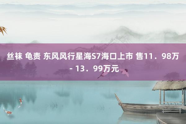 丝袜 龟责 东风风行星海S7海口上市 售11．98万－13．99万元