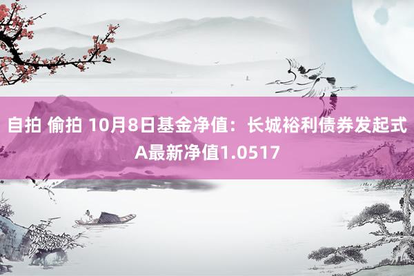 自拍 偷拍 10月8日基金净值：长城裕利债券发起式A最新净值1.0517