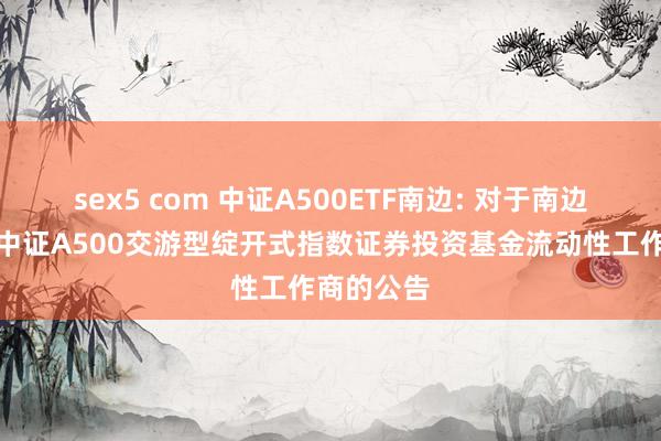 sex5 com 中证A500ETF南边: 对于南边基金南边中证A500交游型绽开式指数证券投资基金