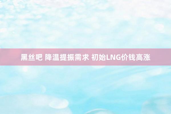黑丝吧 降温提振需求 初始LNG价钱高涨