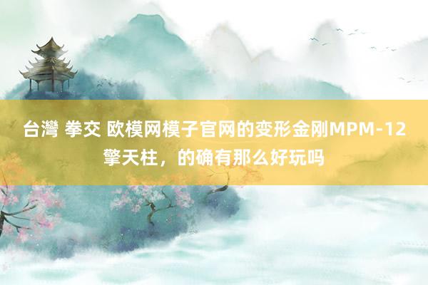 台灣 拳交 欧模网模子官网的变形金刚MPM-12擎天柱，的确有那么好玩吗