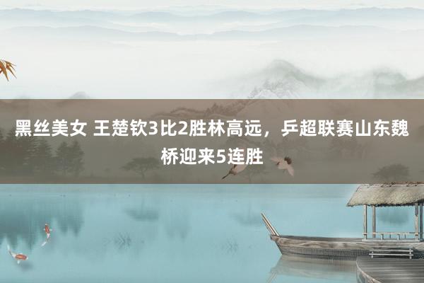 黑丝美女 王楚钦3比2胜林高远，乒超联赛山东魏桥迎来5连胜