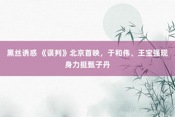 黑丝诱惑 《误判》北京首映，于和伟、王宝强现身力挺甄子丹