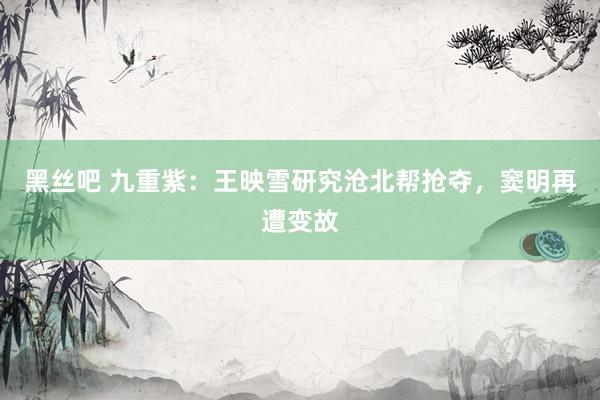 黑丝吧 九重紫：王映雪研究沧北帮抢夺，窦明再遭变故