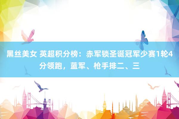 黑丝美女 英超积分榜：赤军锁圣诞冠军少赛1轮4分领跑，蓝军、枪手排二、三