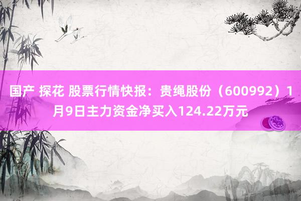 国产 探花 股票行情快报：贵绳股份（600992）1月9日主力资金净买入124.22万元