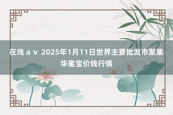 在线ａｖ 2025年1月11日世界主要批发市聚集华蜜宝价钱行情