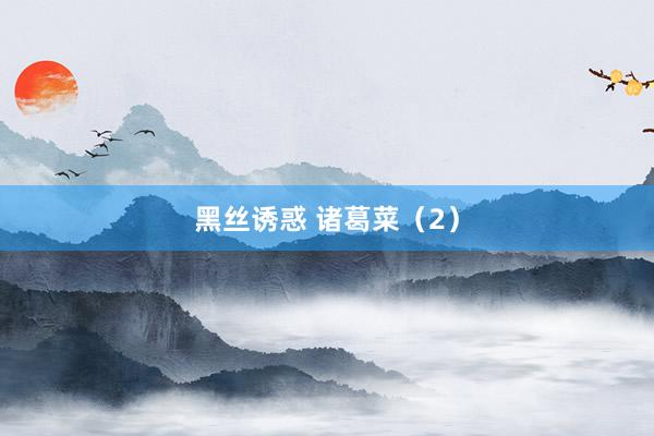黑丝诱惑 诸葛菜（2）