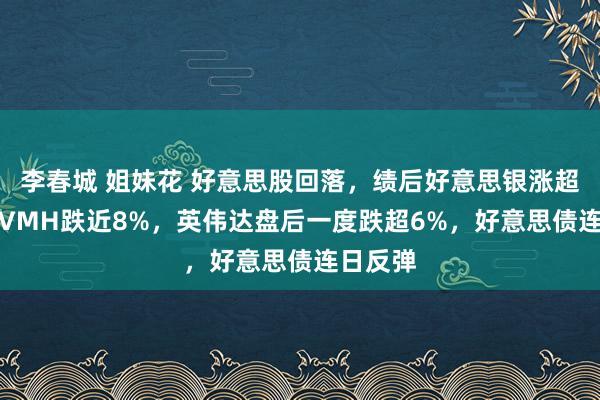 李春城 姐妹花 好意思股回落，绩后好意思银涨超3%、LVMH跌近8%，英伟达盘后一度跌超6%，好意思债连日反弹
